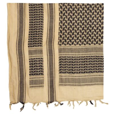 MFH PLO Tuch Shemag sand-schwarz