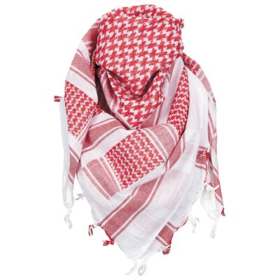 MFH PLO Tuch Shemag rot-weiß