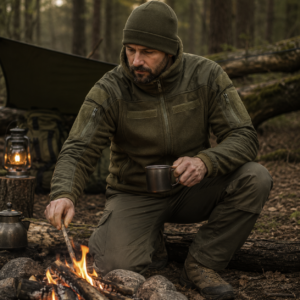 MFH Fleece-Jacke Combat oliv