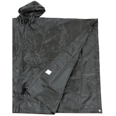 MFH US Regenponcho Rip Stop schwarz
