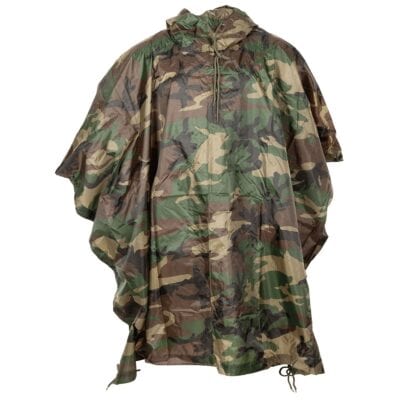 MFH US Regenponcho Rip Stop woodland