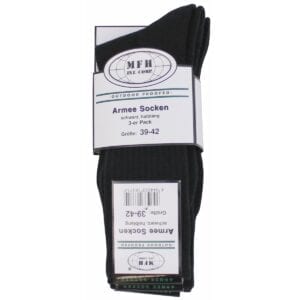 MFH Army Socken schwarz 3-er Pack