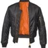 Brandit Pilotenjacke MA1 schwarz