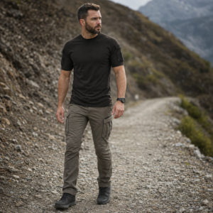 IG Tactical Tee schwarz KI generiert