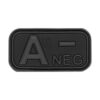JTG Blutgruppen Rubber Patch A NEG blackops