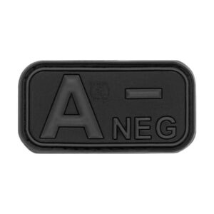 JTG Blutgruppen Rubber Patch A NEG blackops
