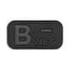JTG Blutgruppen Rubber Patch B NEG blackops