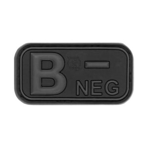 JTG Blutgruppen Rubber Patch B NEG blackops