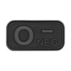 JTG Blutgruppen Rubber Patch 0 NEG blackops