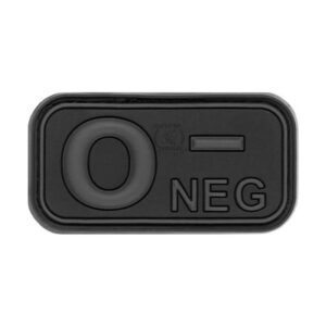 JTG Blutgruppen Rubber Patch 0 NEG blackops