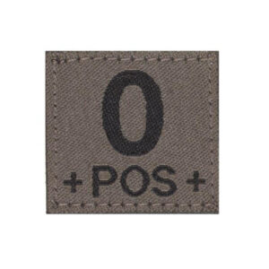 Clawgear Blutgruppen Patch 0 POS RAL7013