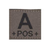 Clawgear Blutgruppen Patch A POS RAL7013