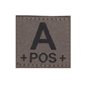 Clawgear Blutgruppen Patch A POS RAL7013