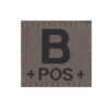 Clawgear Blutgruppen Patch B POS RAL7013