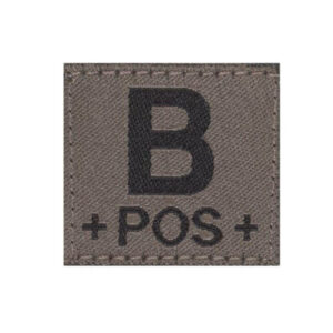 Clawgear Blutgruppen Patch B POS RAL7013