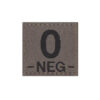 Clawgear Blutgruppen Patch O NEG RAL7013