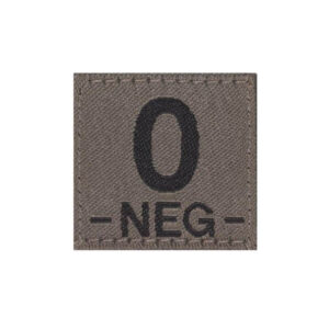 Clawgear Blutgruppen Patch O NEG RAL7013