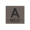 Clawgear Blutgruppen Patch A NEG RAL7013