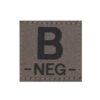 Clawgear Blutgruppen Patch B NEG RAL7013
