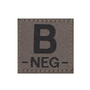 Clawgear Blutgruppen Patch B NEG RAL7013