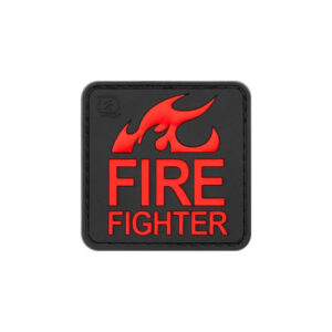 JTG Fire Fighter Rubber Patch Blackmedic