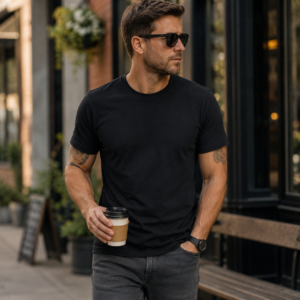 Brandit Basic T-Shirt schwarz ki generiert