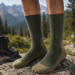 Lenz Trekking 5.0 Wandersocken oliv 2er Pack