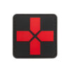 JTG Red Cross Rubber Patch blackmedic