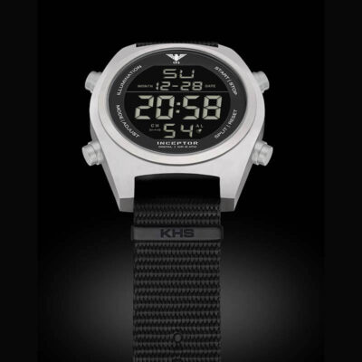 KHS Uhr Inceptor Steel Digital Natoband schwarz