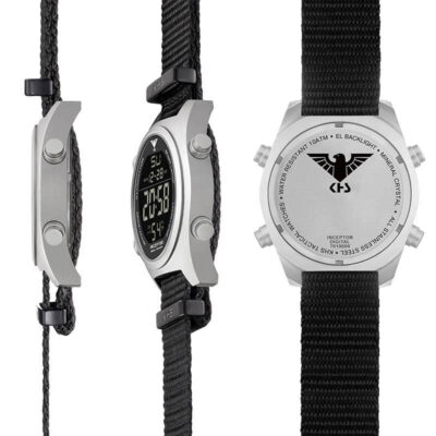 KHS Uhr Inceptor Steel Digital Natoband schwarz