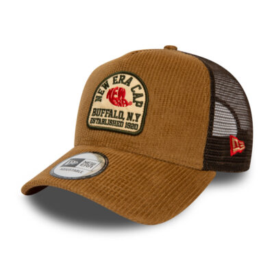 NE Trucker Cap New Era Patch braun