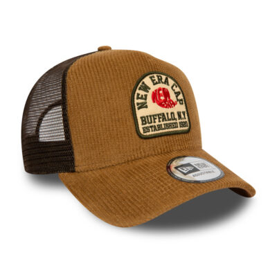 NE Trucker Cap New Era Patch braun