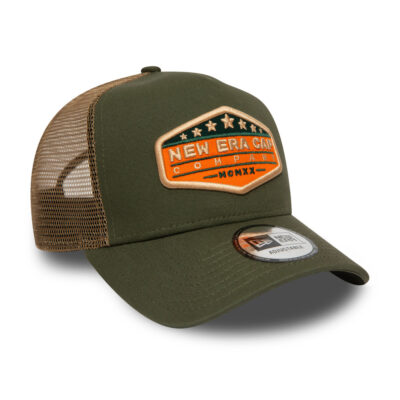 NE Trucker Cap USA Sternen Patch grün