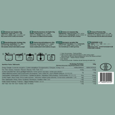 Tactical Foodpack Oatmeal and Apples