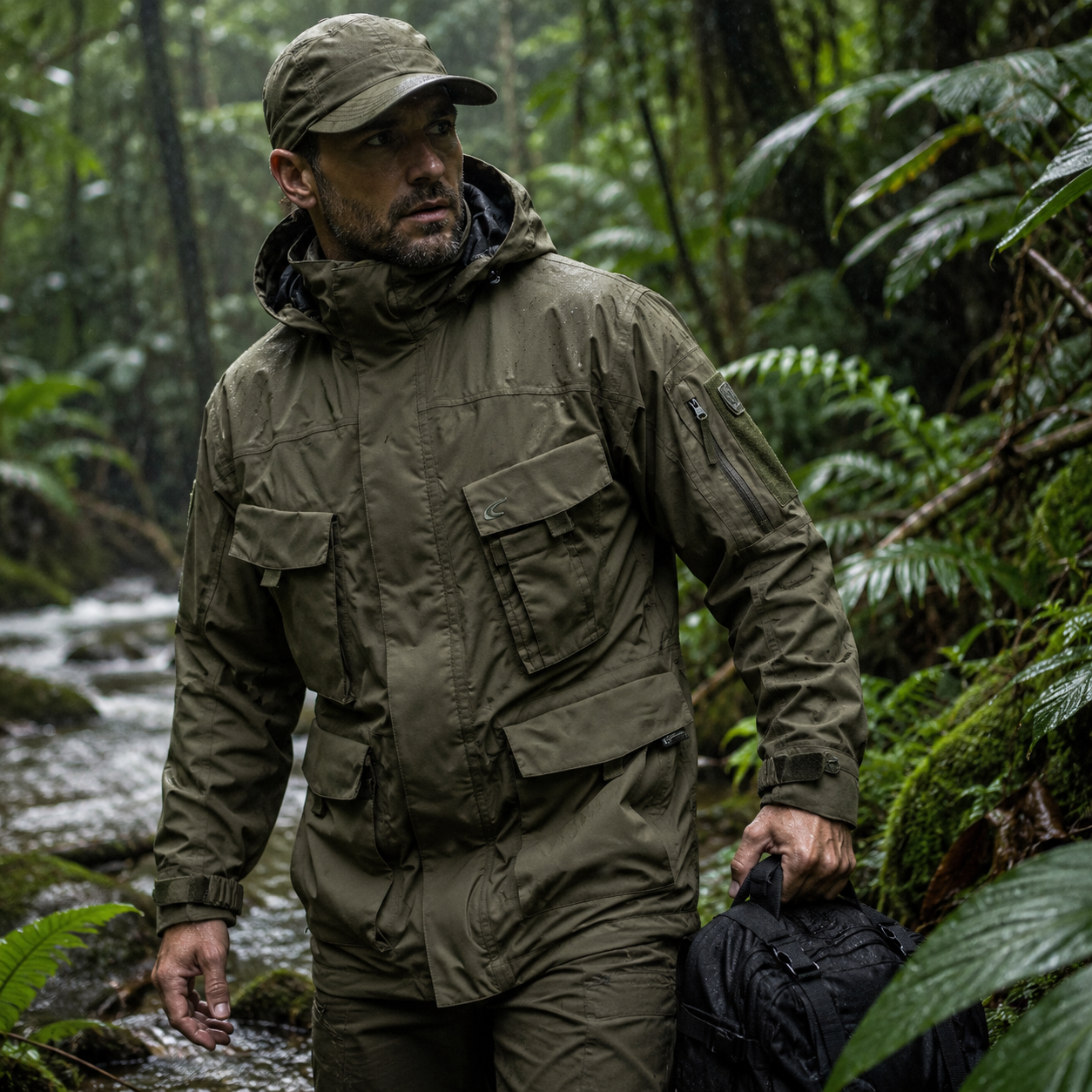 Carinthia TRG Jacket oliv Regenjacke Ki generiert Carinthia TRG Jacket oliv Regenjacke