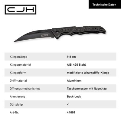 Herbertz Taschenmesser CJH-Serie schwarz