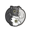 JTG Yin & Yan Cat Rubber Patch