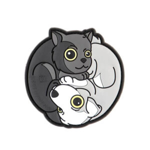JTG Yin & Yan Cat Rubber Patch