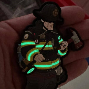 Patchlab Firefighter Rubber Patch Glow in the Dark