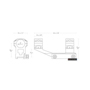 Hawke Tactical Cantilever Ringmontage Weaver 1"