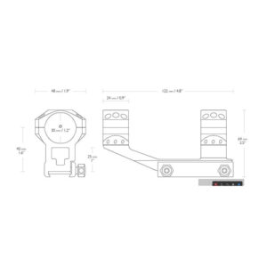 Hawke Tactical Cantilever Ringmontage Weaver 30 mm
