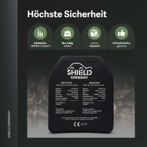SHIELD Germany Stand Alone Platte NIJ Level IV SK4