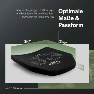SHIELD Germany Stand Alone Platte NIJ Level IV SK4