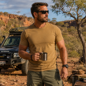 Helikon-Tex T-Shirt Organic Cotton Slim coyote ki generiert