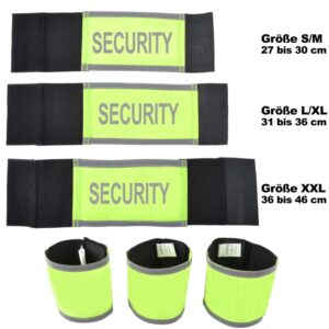 COP Armbinde SECURITY neongelb
