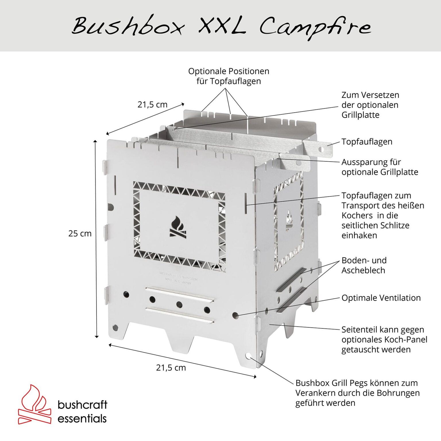 Bushcraft Essientials Bushbox XXL Campfire