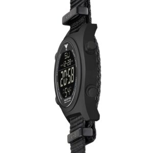KHS Uhr Inceptor Black Steel Digital Natoband schwarz