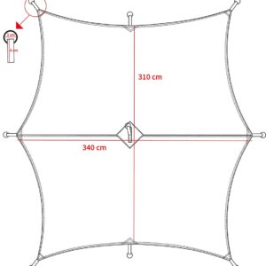 MFH Hexagon-Tarp oliv