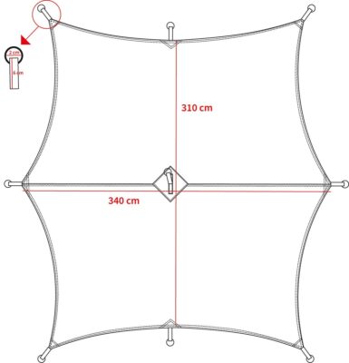 MFH Hexagon-Tarp oliv