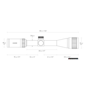 Hawke ZF Vantage 4-12x40 AO Mil-Dot Absehen